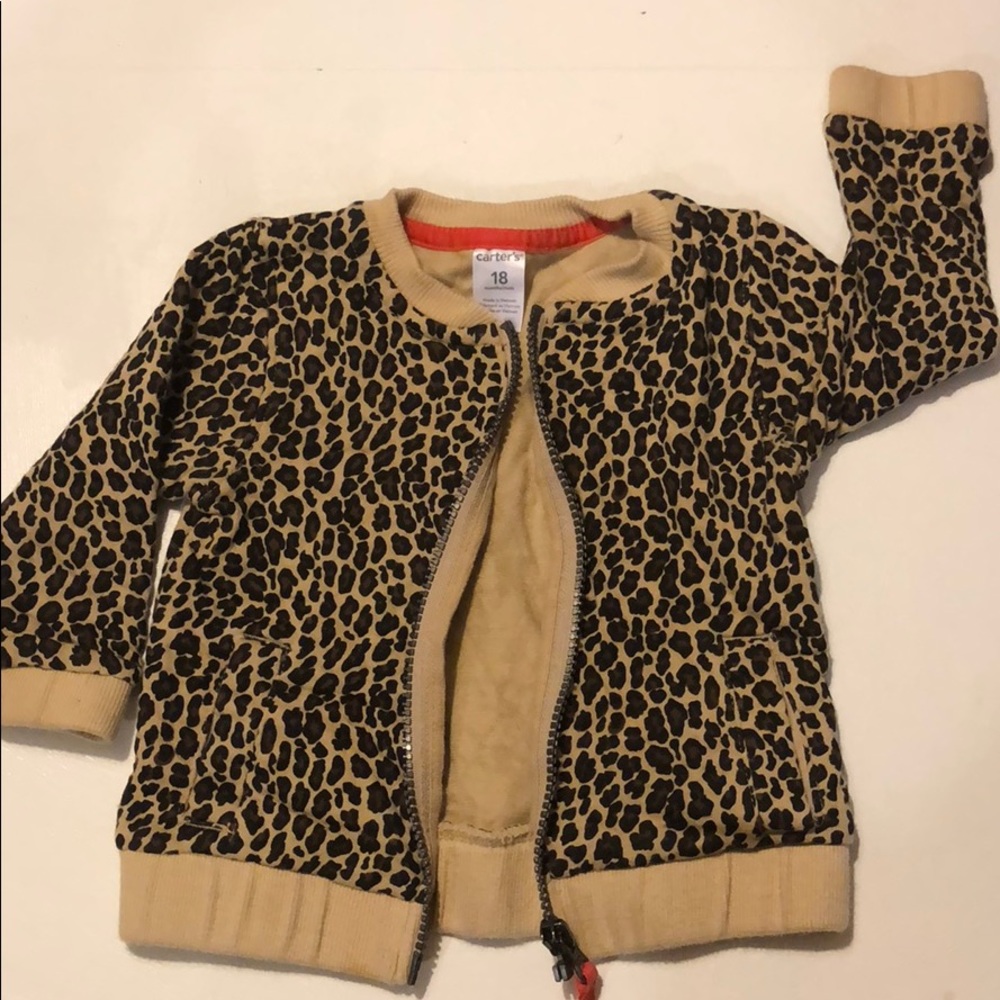 Carters toddler cheetah spring jacket